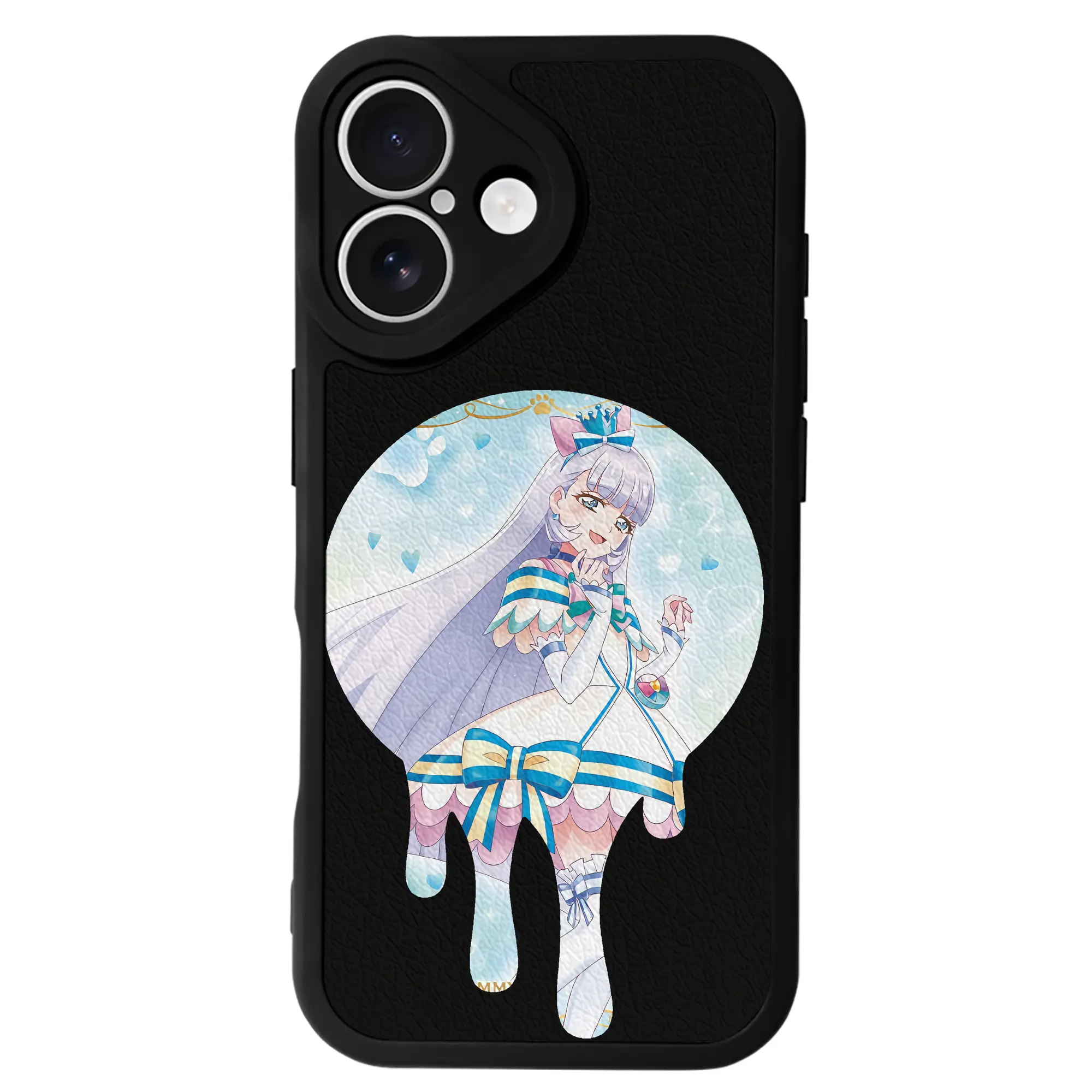 わんだふるぷりきゅあ グッズ 猫屋敷ユキ - IPhone 16シリーズ対応 ・ シリコンスマホケース ・ レザー調 ・ 高精度フィット ・ 耐衝撃 ・ ワイヤレス充電対応 ・ 精密カット